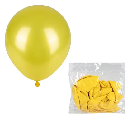 Yellow Metallic Balloon, 1-Piece
