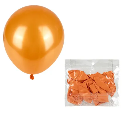Orange Metallic Balloon, 1-Piece