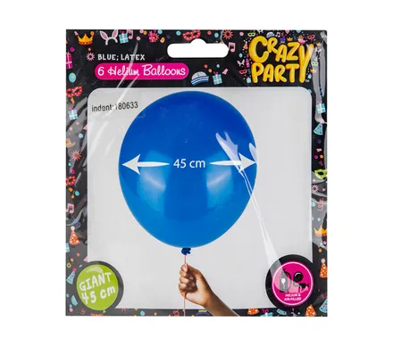 Blue 45cm Balloons, 6-Pack