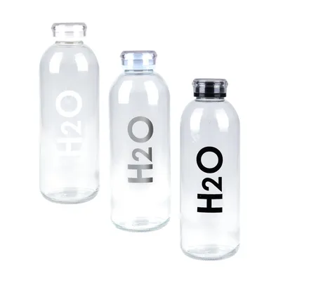 Glass Water Bottle, 1l