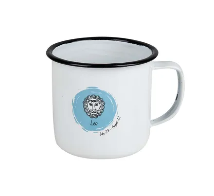 Enamel Horoscope Mug, Leo, 8cm