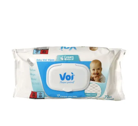 Voi Wet Wipes 160 X 190mm, 72-Piece