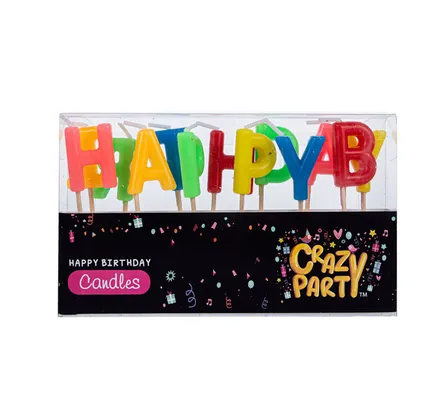 Birthday Candles, Colour Letters