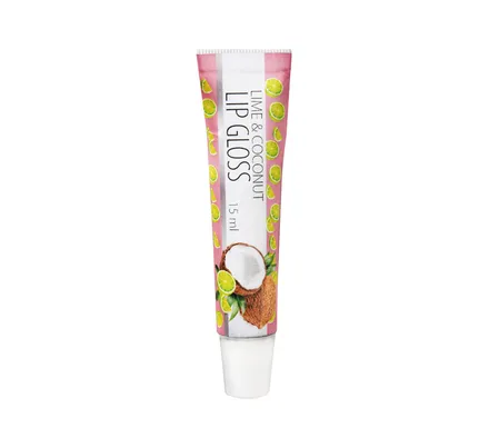 Lip Gloss 15ml, Lime & Coconut