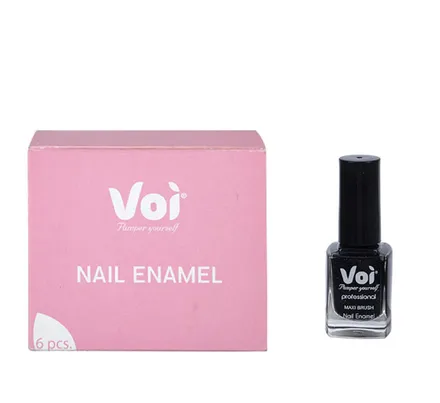 Voi Nail Polish, Black, 12ml