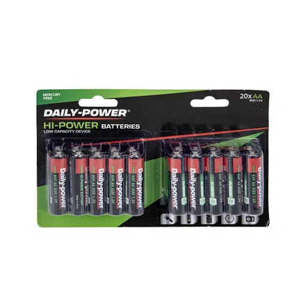 Super Heavy Duty Battery Size Aa 20 Pack
