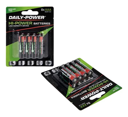 Super Heavy Duty Battery Size Aaa 8 Pack