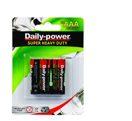 Super Heavy Duty Battery Size Aaa 4 Pack