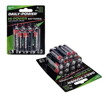 Super Heavy Duty Battery Aa X 8 Aaa X 4
