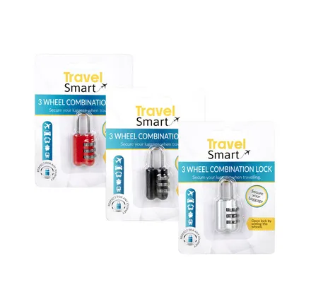 Padlock Combination 3 Wheel Oblong