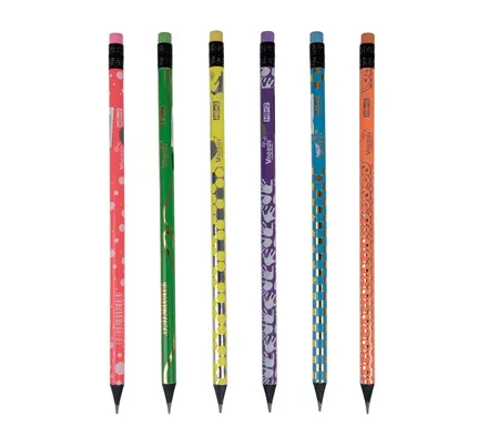 Round Pencil Hb Assorted Designs