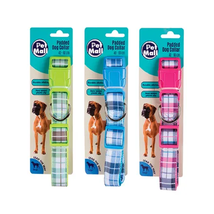 Dog Collar Tartan Design 40-60cm