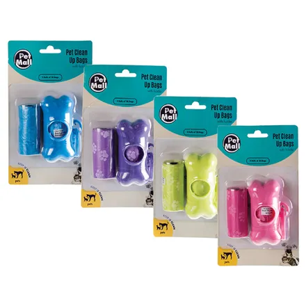 Pet Clean-Up Bags With Holder 2 X 20'S