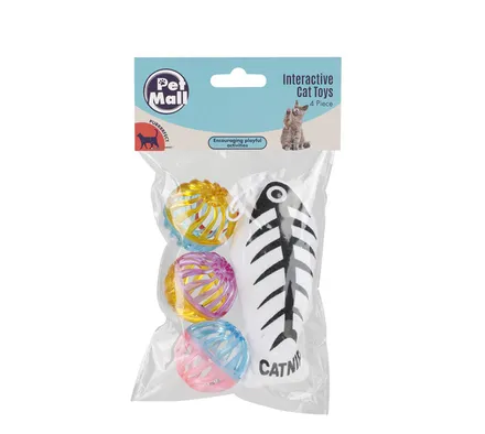 Cat Toy Balls With Fish
