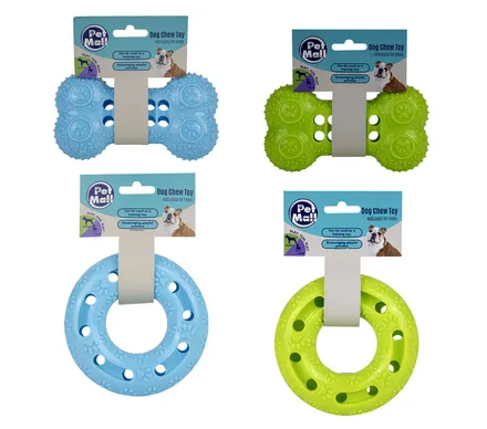 Dog Toy Bone/Ring For Treats. Tpr