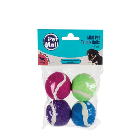 Puppy Toy Mini Tennis Balls 4 Pack