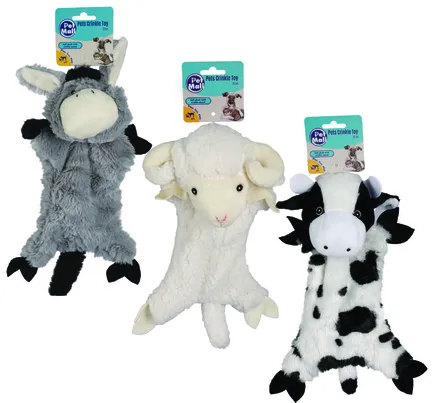 Dog Toy Farm Animal With Crinkle Sound