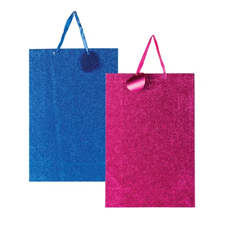Jumbo Metallic Glitter Gift Bag