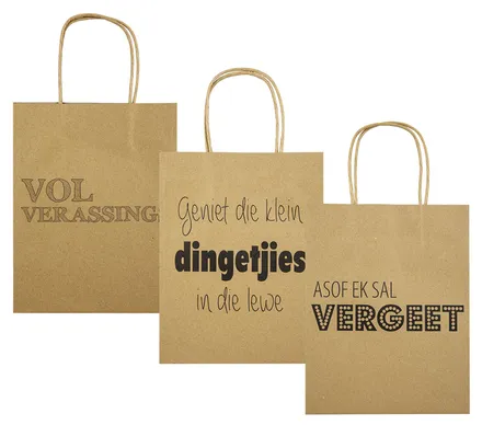 Medium Gift Bag With Afrikaans Wording