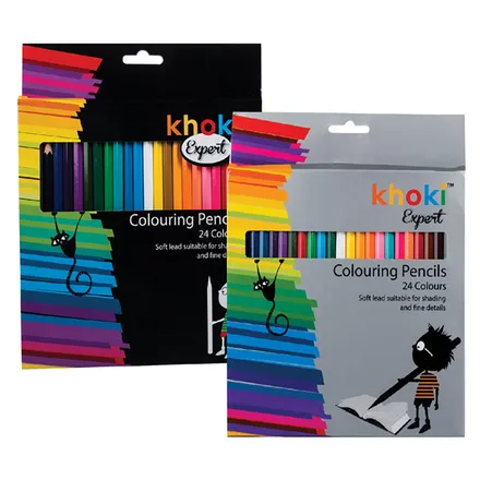 Expert Colour Pencil Crayons, 24-Piece