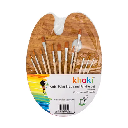 Paint Brush And Palette Set