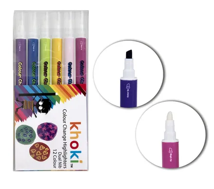 Magic Colour Changing Markers, 6-Piece
