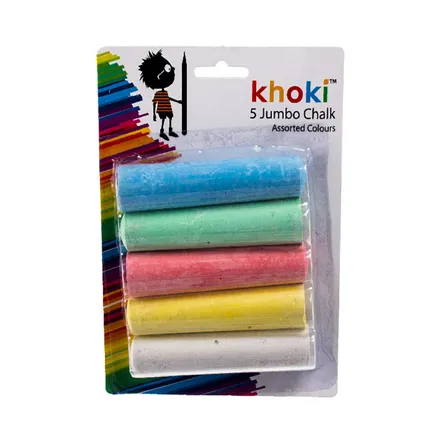 Jumbo Size Chalks, 5-Piece