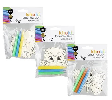 Colour Your Own Mini Wood Craft