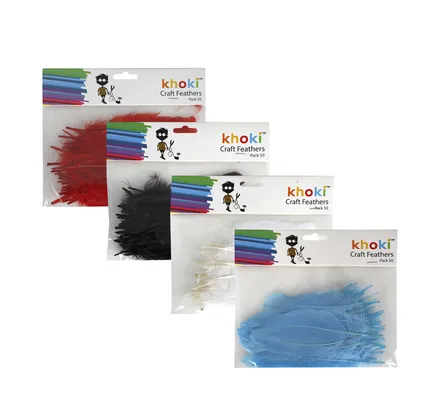 Craft Feathers, 50-Piece