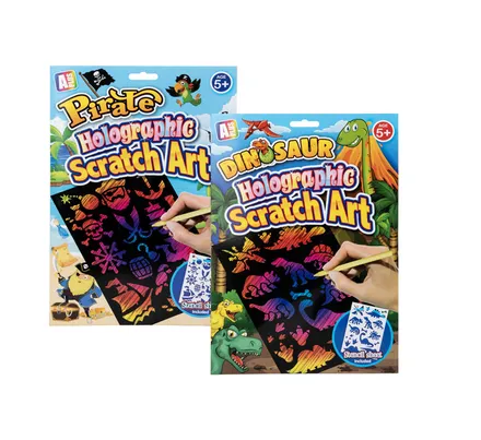 Holographic Scratch Art