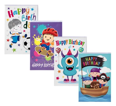 Boys Birthday Card & Envelope