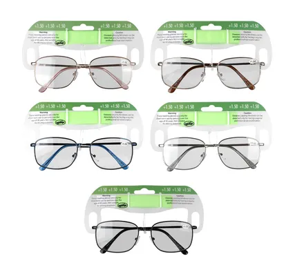 Reading Glass Metal + 1.5