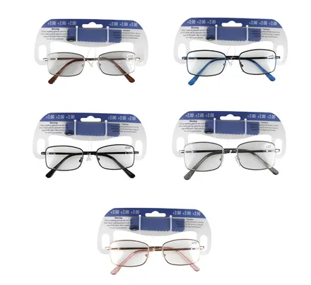 Reading Glass Metal + 2