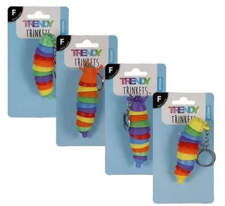 Sensory Wriggle Slug Rainbow 10cm