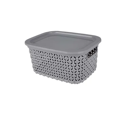 Plastic Basket With Lid