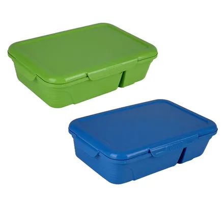 Clip Lock Lunch Box Two Divisions 1.8l