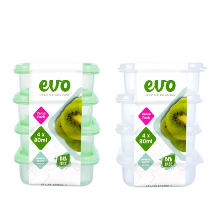 Mini Containers 80ml, 4-Piece