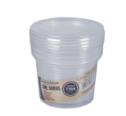 Food Storage Containers 500ml, 4-Piece