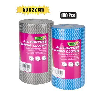 Cleaning Cloth Roll 100 Piece 50 X 22cm