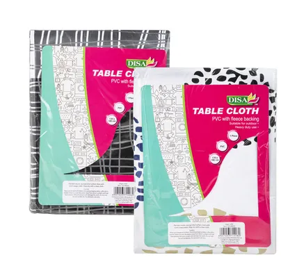 Table Cloth Pva 130 X 180cm, Assorted