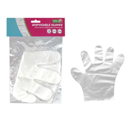 Gloves Disposable Plastic Pack 50