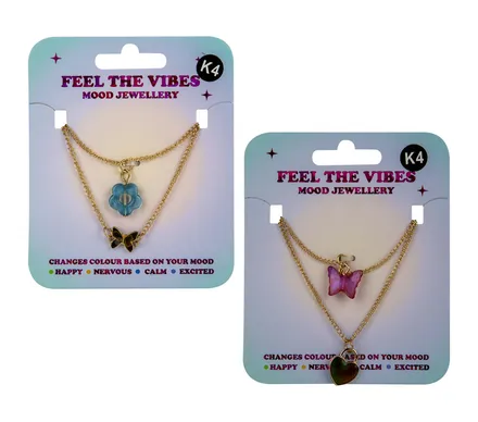 Kids Mood Necklace, 2-Piece