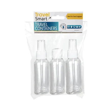 Travel Bottles 100ml, 3-Piece