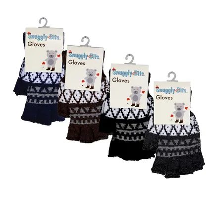 Winter Open-Finger Gloves