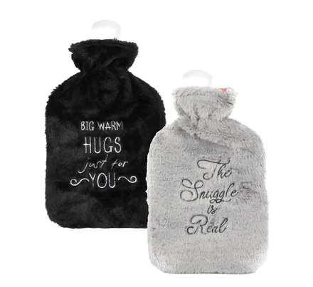 Hot Water Bottle, With Printed Fur Cover