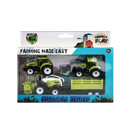 Farm Tractor Play Set, 4-Piece