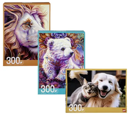Animal Jigsaw Puzzles, 300-Piece
