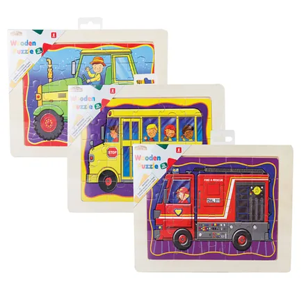 Wooden Tray Puzzle, 25-Piece