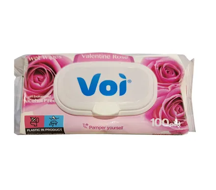 Voi Wet Wipes, 160 X 190mm, 100-Piece
