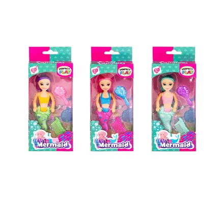 Mermaid Mini Doll With Accessories, 17cm